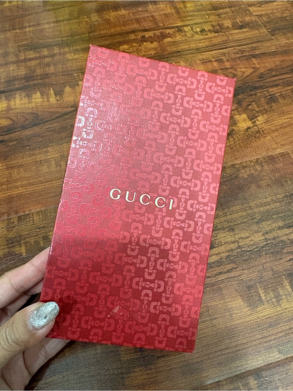 Authentic Gucci Red Logo Gift Box